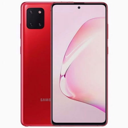 Samsung Galaxy Note 10 Lite Dual-SIM 128GB ROM + 6GB RAM (GSM Only | No CDMA) Factory Unlocked 4G/LTE Smartphone (Aura Red) - International Version