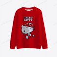 thumbnail image 3 of Sudadera con cuello redondo y manga larga con estampado de Hello Kitty para mujer, ropa de otoño, estilo informal, con dibujos animados, estilo japonés, 3 of 5