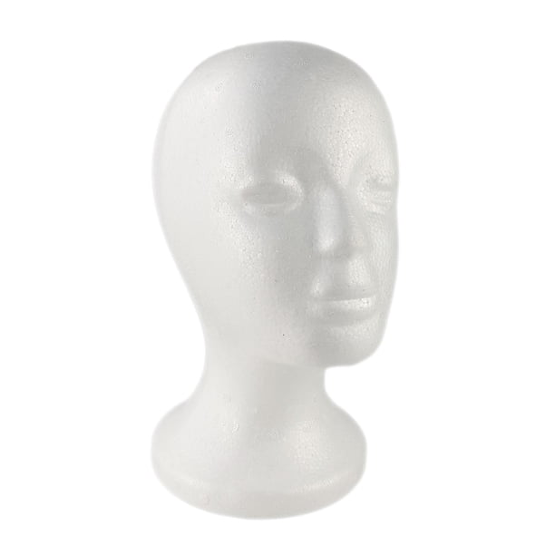 Cabeza de maniquí ligera, cabeza de maniquí, cabello, gafas, sombrero, exhibición, soporte para postizos B