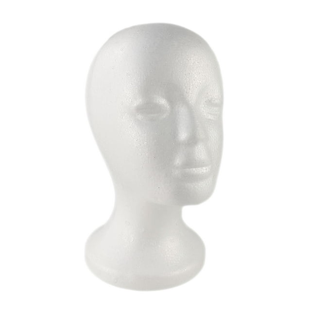 Cabeza de maniquí postizo, soporte estable, cabeza de maniquí, gafas, sombrero, exhibición para auriculares, sombreros, gafas de sol, tocados para el B