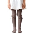 thumbnail image 3 of Bovxnpu Girls Leggings Kids Girls Knit Cotton Bow Tights Dance Leggings Bottoms, 3 of 8