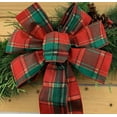 thumbnail image 2 of Tartan Wired Christmas Tree Ribbon - 2 1/2" x 10 Yards, Classic Red & Green Plaid, Presents, Garland, Gifts, Wrapping, Bows, Xmas Tree Topper Decor, Gift Bow, Gift Basket, 2 of 2