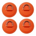 thumbnail image 3 of 4x Anillos en D Hebillas de Cable de Conexión Piezas de Kayak de Acero Inoxidable Sin Pegamento Incluye Hebilla Fija Almohadilla de Anillo en D para B Naranja shamjiam Parche de anillos en D, 3 of 8