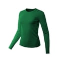 thumbnail image 2 of A2Y Women's Fitted Crew Neck Long Sleeve Premium Pullover Viscose Sweater Kelly Green XL, 2 of 5