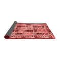 thumbnail image 2 of Ahgly Company Indoor Round Abstract Red Modern Area Rugs, 5' Round, 2 of 4