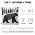 thumbnail image 5 of Throw Pillow Cover " Soft Cushion CoverCouch Sofa Wild Animal Retro Black White Decorative Pillowcases Outdoor Pillows Cover, 5 of 5