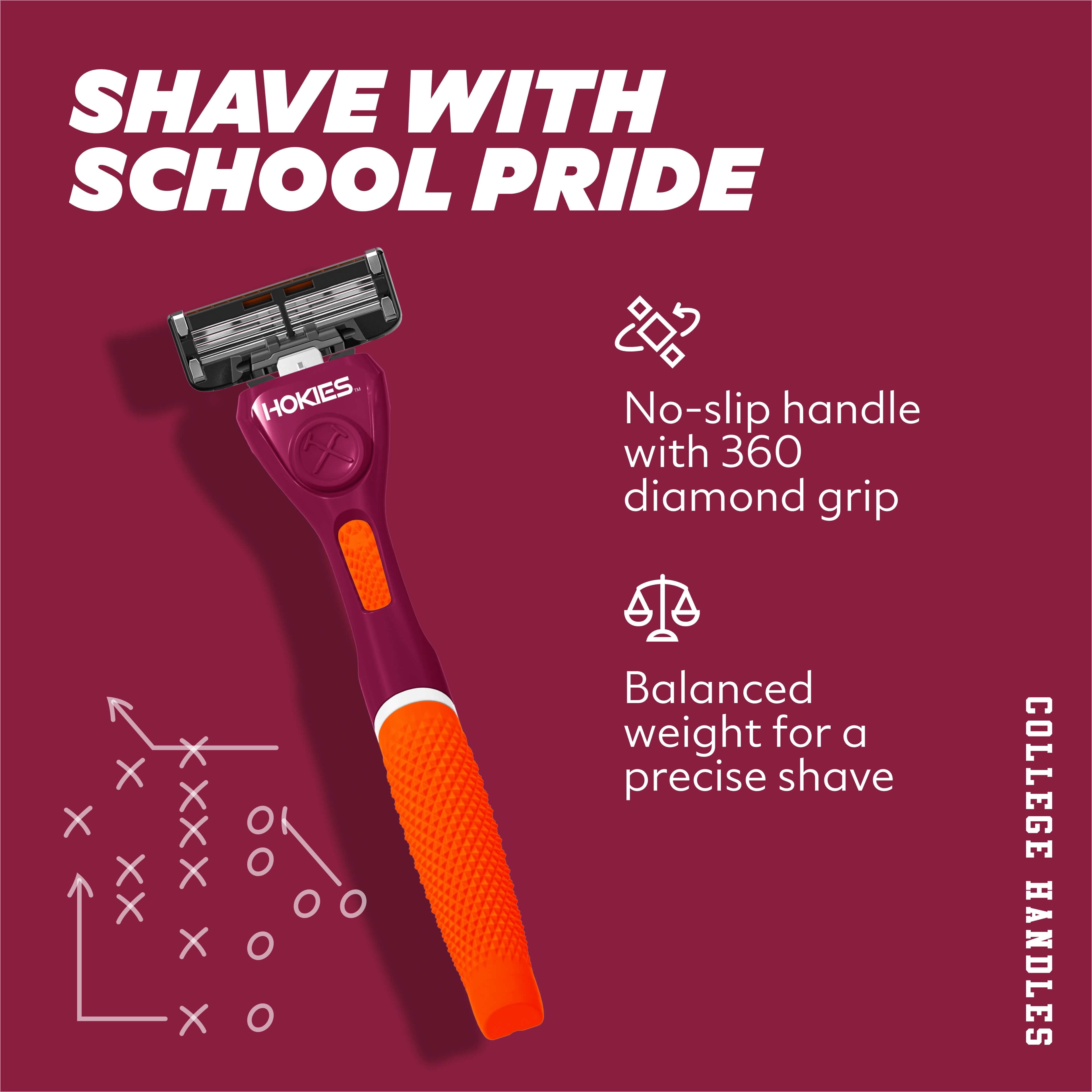 Dollar Shave Club Virginia Tech 6-Blade Razor Starter Set
