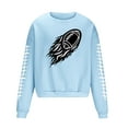 DeHolifer Game Day Sweatshirts for Men Football Printed Crewneck Long