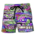 thumbnail image 3 of Colorful Graffiti 3D Printed Surfing Board Shorts Cool Summer Street Hip Hop Swim Trunks For Men Kids Vacation Beach Shorts, 3 of 5