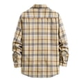 thumbnail image 2 of SWSMCLT Men's Plaid Shirts Button Down Flannel Shirt Cotton Casual Button Up Classic Soft Long Sleeve Top Casual Fashion Style2 X-Large, 2 of 4