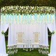 thumbnail image 4 of Paquete de 12 guirnaldas de flores de glicina, cuerdas de flores artificiales, flores colgantes falsas, guirnalda de flores de glicina de seda, vid de glicina para boda, jardín, decoración de pared, 4 of 5