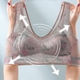 thumbnail image 4 of DecSea Woman's Printing Thin Style Ventilate Large Size Bras Without Steel Rim, 4 of 4