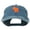 Navy, variant on Wisconsin State Map Embroidered Washed Cotton Cap - Black OSFM