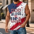 thumbnail image 5 of adaychics American Flag Mens Tank Top American Flag Eagle Casual Sleeveless Shirts Graphic Muscle Tank Tops for Gym, 5 of 7