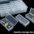 thumbnail image 4 of Plastic Organizer Box Small Clear Storage Containers with Lid Adjustable Compartments Organizers for Tool Jewelry Tackle Earring Craft Beads - PC Grids, 4 of 6