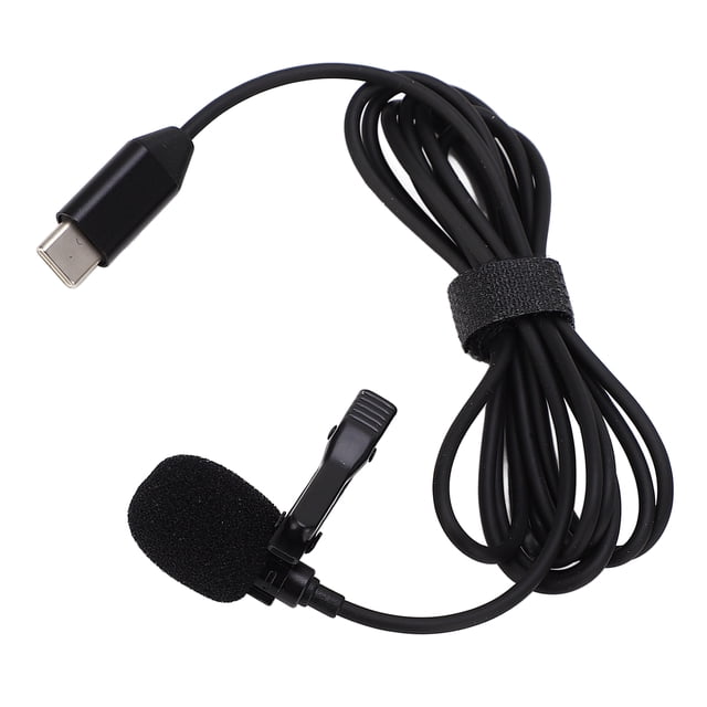 Micrófono de solapa Lavalier antiinterferencias alta densidad alta sensibilidad de recepción cámara de acción omnidireccional a prueba de viento micrófono Lavalier para ANGGREK Otros