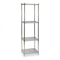 Wire Shelving Unit, 24"D x 36"W x 85"H, 4 Shelves, Chrome