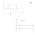 thumbnail image 5 of Aukfa Sectional Sofa, L Shaped Couch with Left Facing Chaise for Living Room, Apartment, Black, 5 of 11
