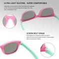 thumbnail image 4 of Gafas de sol polarizadas para niños, marco flexible de goma TPEE para niños y niñas de 3 a 10 años Zhivalor WMZL-1012, 4 of 5