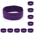 thumbnail image 1 of Qarigey Yoga Running Diadema Estilo simple Lazos para el cabello Colores surtidos Secado rápido Niñas Accesorios para el cabello Regalo creativo 10piezas Morado oscuro Qarigey CBP382882, 1 of 5
