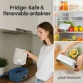 thumbnail image 6 of Portable Electric Lunch Box for Adults- Automatic Scheduled Heating Meal Container, Cordless Battery Powered Heated Lunch Box, 5.5 Cups Capacity, with Removable Tray Divider, Dishwasher Safe，Blue, 6 of 17