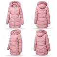 thumbnail image 2 of Winter Coats for Women Quilted Winter Jacket Windproof Puffer Parka Coat, Pink 2XL, 2 of 8