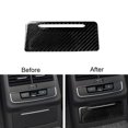 thumbnail image 1 of for Audi A4 B9 2017-2019 Carbon Fiber Rear Ashtry Panel Decorative Cover Trim, 1 of 4