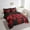 Red, variant on Erosebridal Navy Rectangle Bedding Sets Twin Size, Futuristic Abstract Comforter Sets with Sheets, Geometry Decor, Reversible