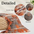 thumbnail image 6 of Red Orange Queen Size Pillow Cover, Pillowcase Protectors with Zipper, Breathable Decorative Throw Pillow Case Cover, Modern Oil Painting Art Forest Pillow Shams for Couch Sofa 20x30Inch, 6 of 8