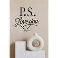 thumbnail image 3 of P.S. I Love You" Wall Decal - Romantic Vinyl Sticker for Bedroom or Living Room - Easy to Apply & Remove - Elegant Decor for Couples - Adds a Warm Touch to Your Space - Perfect Anniversary Gift, 3 of 3