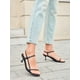 thumbnail image 3 of Sandals Coutgo para mujer, tacón bajo, tacón bajo, tacón bajo, con tiras, color negro, 3 of 6