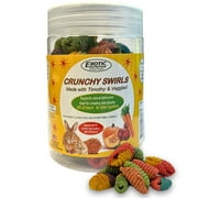 Crunchy Swirls - Fun & Unique Timothy Hay Treat - Rabbits, Guinea Pigs, Hamsters, Chinchillas, Prairie Dogs, Degus, Rats, Squirrels & Other Herbivores (4.7 oz.)