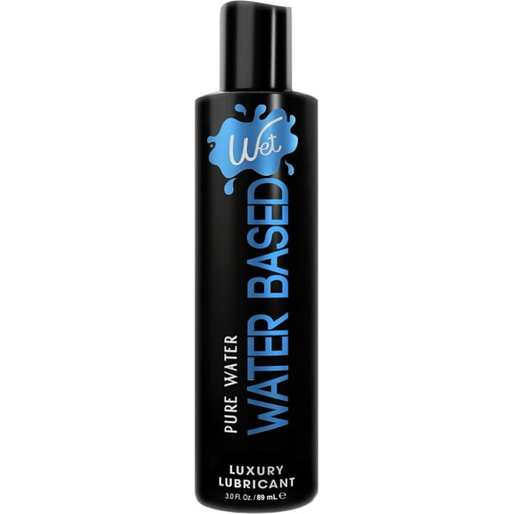 Wet Premium Water-Based Lube, Ultra Long Lasting Luxury Personal Lubricant, 3 fl oz