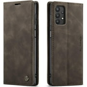 HAII Flip Case for Galaxy A32 5G [NOT for Galaxy A32 4G], Flip Fold Leather Wallet Case with Credit Card Slot