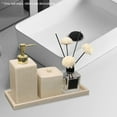 thumbnail image 4 of Vanity Tray,Marble Pattern Decor Bathroom Counter Tray, Jewelry Dish Bathroom Vanity Organizer, Perfume Tray for Tissues, Candles, Soap, Towel, , Stone Gray, 4 of 7