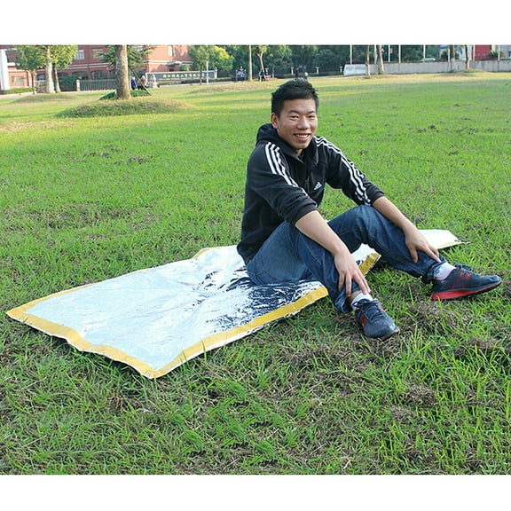 Emergency Backpack for Outdoor Survival Yellow PET Material Easy to Carry and Store Small Size