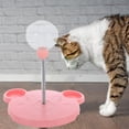 thumbnail image 2 of Juguete de comedero para perros y gatos Zulema Pelota de entrenamiento IQ no interactivo resistente a mordeduras Pelota rosa sin hierba gatera Alimentador interactivo, 2 of 7