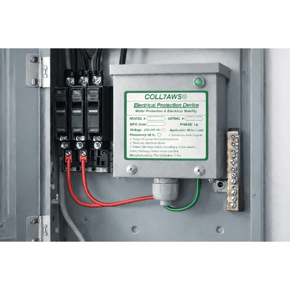COLL7AWS KVAR 100A Power Factor Correction Device for Residential Electrical Panels