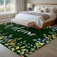 thumbnail image 4 of Colorful Leaf Area Rugs 5x7 ft Welcome Watercolor Leaves Pastoral Style Washable Rug Non Slip Indoor Carpet Absorbent Floor Mat for Living Room Bedroom Dining Room, 4 of 9