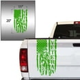 thumbnail image 2 of Soldier Veteran Enlisted Man Retired Fighter U.S. Army USAF USMC Distressed American USA US Flag Truck Tailgate Vinyl Decal Fits Most Pickup Trucks - Military Sticker (11" x 20", Yellow Green), 2 of 8