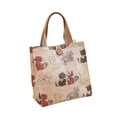 thumbnail image 1 of Bolsa de lona reutilizable, moderna, para el almuerzo, para estudiantes, para la compra. Gato rosa, 1 of 9
