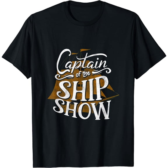 Funny Pirate Shirt Men Sailboat Women Freebooter T-Shirt Black Small