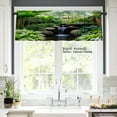 thumbnail image 2 of AshasdS Polyester Window Valance Curtain with Waterfall Garden Print for Home Kitchen Living Room Bedroom Bathroom Decor 54x18 inch, 2 of 5