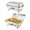 Gold, variant on 4 Pack Chafing Dishes for Buffet 8QT, Chafing Dish Buffet Set Rectangular, Full Size Chafing Pan, with Lid, Collapsible Frame, for Buffet Catering, Wedding Party, Home Use