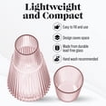 thumbnail image 5 of American Atelier Vintage Bedside Water Carafe with Tumbler, 37 Oz Ribbed Pitcher and Matching Drinking Glass Doubles as Lid, Pink, 5 of 7