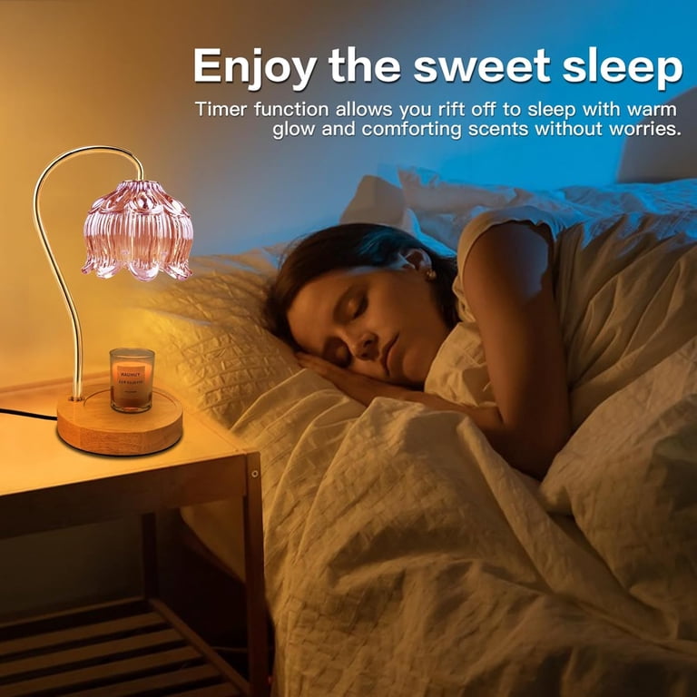 Candle Warmer Lamp, Dimmable Candle Warmer With Timer, Vintage Candles Wax Warmers For Jar Candles Birthday Gifts For Women, Mom, Home Decor For Bedroom Living Room Purple Black W119199761
