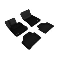 3D MAXpider Complete Set Custom Fit All-Weather Floor Mat for Select BMW X1 (E84) Models - Kagu Rubber (Black)
