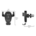 thumbnail image 3 of Cargador inalámbrico para teléfono para coche Soporte inalámbrico para teléfono para coche Cargador de 10 W con carga rápida para ventilación de aire para coche, 3 of 8