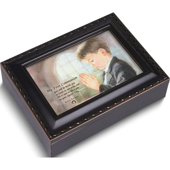 Fashion Boy First Communion Music Box Plays Hallelujah Chorus (8.25 X 6) Made In China gm11578