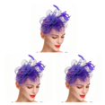 thumbnail image 1 of Qarigey Tocado de boda con flores para el pelo, mano de obra fina, exquisito, europeo, Simple, compromiso, Clip de malla, cabeza, colgante Type1 NO1, 1 of 6